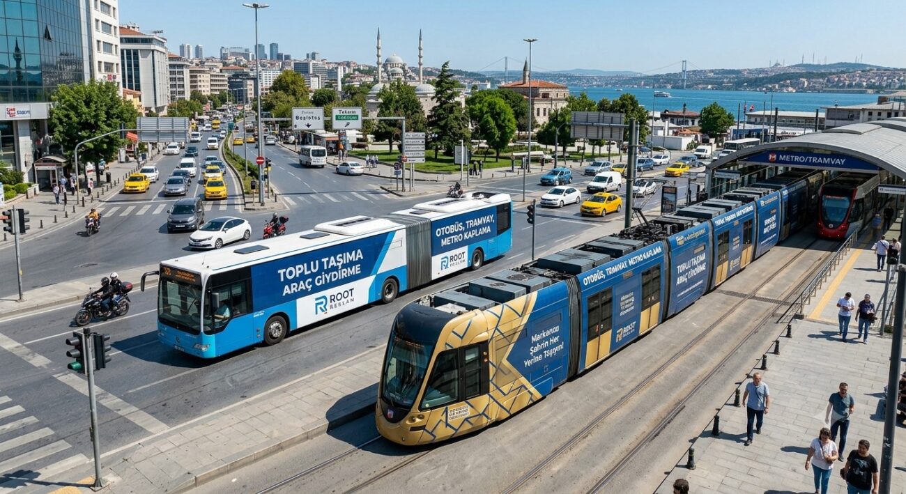 Toplu Taşıma Araç Giydirme (Otobüs Tramvay Metro)